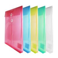 ราคา แฟ้มซองพลาสติกผูกเชือก ขนาด A4 ขยายข้างได้ แพ็ค 12 ซอง (14286994633)