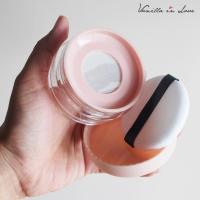 ราคา BA12 ตลับแป้งฝุ่นเปล่าสีดำขนาดใหญ่ พร้อมพัฟแต่งหน้า Empty powder box ขนาด 30 กรัม (22389745576)