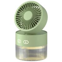 ราคา Portable Air Humidifier Fan Mini Desktop Foldable Cooling Fan USB Rechargeable 350ml Water Cooler With Night Light (22323644196)