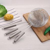 ราคา กระชอนก้นลึกสแตนเลส กระชอนด้ามยาว ตักอาหารทอด ก้นลึก14 16 18 20CM (11171322834)