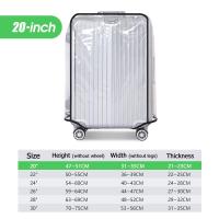 ราคา ผ้าคลุมกระเป๋า ผ้าคลุมกระเป๋าเดินทางกันน้ำ PVC ขนาด 20 22 24 26 28 30 นิ้ว พลาสติกคลุมกระเป๋าเดินทาง กันน้ำ กันรอย คลุมกระเป๋า เดินทาง (22528305186)