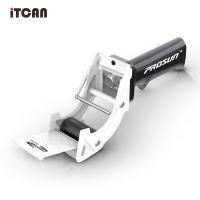 ราคา แท่นตัดเทปมือเดียว รุ่น PS 8052 มีด้ามจับ 4 สี ฟ้า ขาว ส้ม เหลือง PROSUN Tape ที่ตัดเทป OPP มีด้ามจับ tape cutter (22503629827)