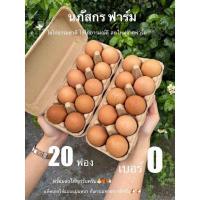 ราคา ไข่ไก่ธรรมชาติ เบอร์0 20ฟอง ไข่แดงดีไม่เป็นน้ำ (22652085308)