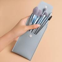 ราคา ชุดแปรงแต่งหน้า 8 ชิ้น แบบพกพาแถมฟรีกระเป๋าหนังใส่แปรงแต่งหน้า เซ็ตแปรงแต่งหน้าพกพา พร้อมส่งจากไทย (21994040194)
