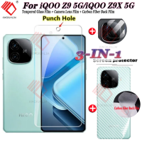 ราคา 3 in 1 For iQOO Z9 5G กระจกนิรภัย iQOO Z9X 5G กระจกโค้ง ฟิล์มกระจกนิรภัย Tempered Glass ฟิล์มกระจกกันรอยกล้องหลัง เลนส์กล้องถ่ายรูปฟิล์ม ฟิล์มหลัง (22372917760)