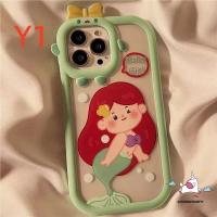 ราคา เคสโทรศัพท์มือถือแบบนิ่ม ลายการ์ตูนเจ้าหญิงดิสนีย์ นางเงือก แต่งโบว์ สําหรับ iPhone 14 12 13 MAX 6 6s 7 8 XR X XS 2020 (20249494753)