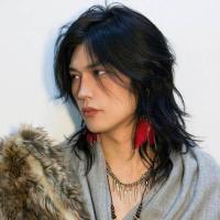 ราคา วิกผมซามูไรผู้ชายผมยาวหล่อเหลาหัวหยิกฟูหัวหมาป่าหางยาว (21586385859)