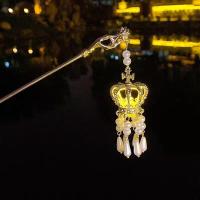 ราคา Chinese Style Wooden Tassel Hairpin for Women Vintage Elegant Hair Stick Qipao Hanfu Chinese Hairpin Hair Accessories (22646629391)