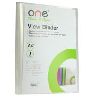 ราคา ONE แฟ้มโชว์เอกสาร A4 สีใส 40ซอง เล่ม (19239122431)