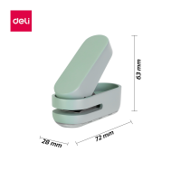 ราคา Deli เครื่องเจาะกระดาษ เครื่องเจาะรูกระดาษ ที่เจาะรู ที่เจาะกระดาษพกพา 1 รู 6mm ขนาดเล็ก 4สี พาสเทล (17395651057)