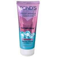 ราคา Ponds Bright Miracle Ultimate Acne Solution Thymo BHA Facial Foam พอนด์ส ไบรท์ มิราเคิล อัลทิเมท แอคเน่ โซลูชั่น ไทโม มีเอชเอ เฟเชียล โฟม ขนาด 90 g จำนวน 1 หลอด (21392003628)