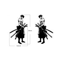 ราคา One Piece สติ๊กเกอร์รถสะท้อนแสง Luffy Ace Roronoa Zoro รถประตูกระจกการ์ตูนรูปลอก JDM สติกเกอร์ตกแต่ง (21491230392)