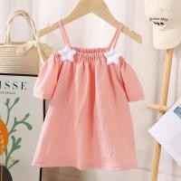 ราคา 4 9 Years Girls Off the shoulder T Shirt Childrens Daily Short Sleeve top (21777234234)