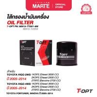 ราคา T OPT กรองน้ำมันเครื่องTOYOTA VIGO FORTUNER INNOVA ปี 2005 2014 PN 90915 TT001 8M (22436037367)