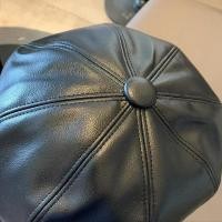 ราคา หมวกหนัง ทรงแปดเหลี่ยม ทรงฟักทอง หมวกผู้หญิง พร้อมส่ง M14 (22748078604)