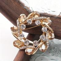 ราคา เข็มกลัดติดผ้าพันคอผ้าไหมเสื้อผ้าแฟชั่นเข็มกลัดดอกไม้ทรงกลมหรูหรา (22360473080)