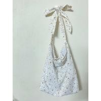 ราคา ミ กระเป๋าผ้าผูกโบว์ลายดอกไม้ (22837109631)
