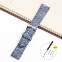 ราคา สายนาฬิกาข้อมืออเนกประสงค์10 12 14 16 18 20 22มม สายรัดผ้ารูปแบบผ้ายีนส์สายนาฬิกาวินเทจสำหรับทุกเพศสร้อยข้อมือตะเข็บนุ่มอุปกรณ์สายนาฬิกาข้อมือ (21391583766)