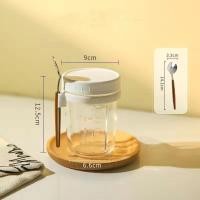 ราคา สินค้าพร้อมส่ง ถ้วยข้าวโอ๊ต แก้วอาหารเช้า 350ml แก้วปิดผนึกแบบพกพา มีฝาปิดและช้อน Light Eating ชามสลัดถ้วยสุญญากาศซีเรียล (22770441509)