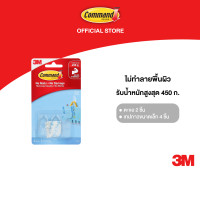 ราคา 3M Command คอมมานด์ เคลียร์ ตะขอใส ขนาด เล็ก รุ่น 17092CLR รับน้ำหนักสูงสุด 450 ก (22327911016)