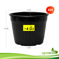 ราคา กระถางต้นไม้ กระถางกลม จานรองกระถาง 4 นิ้ว (21733771113)