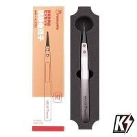 ราคา HobbyMie ปากคีบปลายพลาสติก แหนบ ฟอร์เซป ที่คีบ ที่หนีบ ที่คีบเพชร แบบตรงโค้ง forcep tweezer (12514432741)