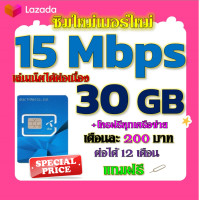 ราคา DTACซิมโปรเทพ 15 mbps 30GB เล่นไม่อั้น โทรฟรีทุกเครือข่าย แถมฟรีเข็มจิ้มซิม ซิมใหม่ (21512523503)