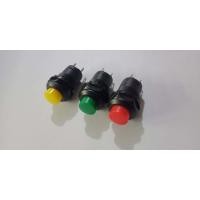 ราคา PUSH BOTTON Switch สวิทช์กดปุ่มกลม แพค10ตัว กดล็อค กดติด กดดับ เปิดปิด คอ 12มิล 2ขา มี3 สี เขียวเหลืองแดง (5152442908)