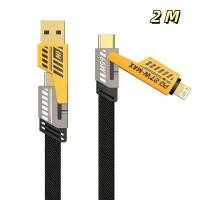 ราคา สายชาร์จ 4 in 1 USB Type C L Cable ชาร์จเร็วสูงสุด Type C to L Cable 27W สายชาร์จเร็วfast charging charge cable (22555405321)