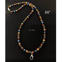 ราคา สร้อยคอลูกปัดโบราณ สร้อยคอลูกปัดทราวดี ลูกปัดสวยงาม 24นิ้ว (22463451958)