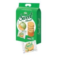 ราคา โอเค สวีท ขนมปังกรอบ กลิ่นเมลอน Ok Sweet Melon Flavor 25g x 12pcs (14656775386)