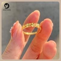 ราคา For yoou แหวนโคลเวอร์สี่ใบแฟชั่นผู้หญิงแหวนชุบทองเครื่องประดับของขวัญ (22803929739)