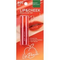 ราคา BABY BRIGHT lip cheek peach glow tint ลิปแอนด์ชีคพีชโกลว์ทินท์ 2 4G เบบี้ไบร์ท ลิปเนื้อออยล์ ลิปสีชัด ทินท์ติดทน ลิปทินท์ (19761466137)