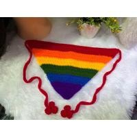 ราคา พร้อมส่ง ที่คาดผม ไหมพรมผ้าโพกผมไหมพรมสามเหลี่ยมสีรุ้ง พาสเทลT04 (21459180608)