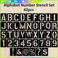 ราคา 1 3วันได้รับของ ไม้บรรทัดพลาสติก ชุด42ชิ้น ลายตัวอักษร ตัวเลข DIY ไม้บรรทัดแม่แบบ (21503841425)