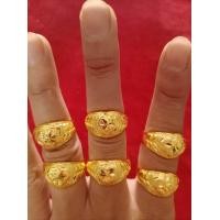 ราคา แหวนหัวใจลายทองแท้เยาวราช 2สลึง สีสวยเหมือนจริง (21407306690)