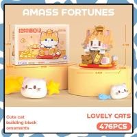ราคา เลโก้ตัวต่อ เลโก้การ์ตูน รูปแมว น่ารัก รูปแมวหาโชค ของเล่นเด็ก ของขวัญวันเกิด (22535950449)