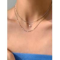 ราคา สร้อยคอ หลายชั้น ตกแต่ง ดาว พร้อมส่ง สร้อยแฟชั่นเกาหลี (21500784799)