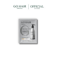 ราคา แบบซอง แชมพูม่วง GO HAIR Anti Yellow Shampoo 20ml โกแฮร์ แชมพูม่วง ลดไรเหลือง สีผมโทนสว่าง ผมกัดสี ทำเคมี ยาสระผมม่วง แชมพูเพิ่มประกายเทา (22586645375)