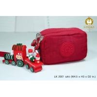 ราคา กระเป๋าใส่เหรียญ Lingky แท้ คล้องมือ3ซิปเล็ก ใส่เหรียญ ใส่บัตรได้ ยาว4 5นิ้ว ใส่มือถือไม่ได้ LK2001 (18283890321)