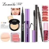 ราคา ชุดแต่งหน้าชุดแต่งหน้า Laneila 7ชิ้นคอนซีลเลอร์แบบ2 In 1แป้งฝุ่นแป้งเคลือบอเนกประสงค์ผงคุมความมันกันน้ำ อายไลเนอร์แบบน้ำ ลิปสติกเนื้อแมท ที่ปัดแก้มสีแดง มาสคาร่า ดินสอเขียนคิ้ว มินิพัฟ (22604814002)