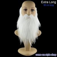 ราคา หนวด เคราแฟนซี สีขาว เครายาว เคราปลอม หนวดปลอม สำหรับ การแสดง ปาร์ตี้ คอสเพลย์ Fancy Fake Mustache Beard พร้อมส่งจากไทย (22512160224)