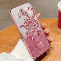 ราคา เคสโทรไฟร์สำหรับ Samsung Galaxy J7 J5 J2 Prime J7 Pro J7 2017 J730เคสโทรศัพท์กากเพชรไล่ระดับลายดอกไม้สวยงาม (22325618810)