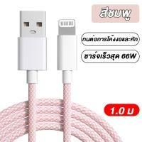 ราคา MAILESI สายชาร์จไอโฟน MultiColor USB Fast Charging Data Sync Transfer Lead Macaron Color เข้ากันได้กับ iPhone 8 14 (22601702559)