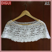 ราคา DIGUI ผ้าคลุมไหล่ถักสำหรับผู้หญิงสำหรับงานแต่งงานชุดราตรีเจ้าสาวผ้าลูกไม้ผ้าคลุมไหล่ลูกไม้ผ้าคลุมไหล่ดอกทานตะวันผ้าคลุมไหล่ผ้าคลุมปอนโช (22674574083)