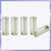 ราคา ZHUG Flashlight Cylindrical 3 x AAA Battery Plastic Holder Box 5Pcs (21979030500)