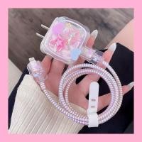 ราคา ส่งจากไทย เคสป้องกันสายชาร์จ ชุดพันสาย เคสหัวชาร์จ ลายการ์ตูน ตัวถนอมสาย USB ไอโฟน Power Adapter 18W 20W (22068029759)