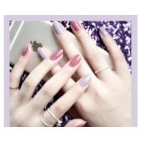 ราคา PPHOO เล็บปลอม พร้อมส่ง สี 2Tone เล็บปลอม เล็บ สำเร็จรูป พร้อมกาวติดเล็บ พร้อมส่งในไทย (11031782875)