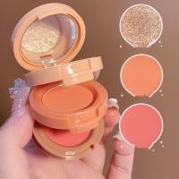 ราคา KIMOU 3 Color 3 Layer Highlight Blush Palette Silkworm Eyeshadow Palette Light Texture Easy Coloring Highlight Rouge Makeup Brighten (15481767782)