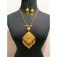 ราคา สร้อยคอลายไทย เครื่องประดับชุดไทย ใส่ได้ทั้งผู้ใหญ่และเด็ก สินค้ามีพร้อมส่ง (21431378030)
